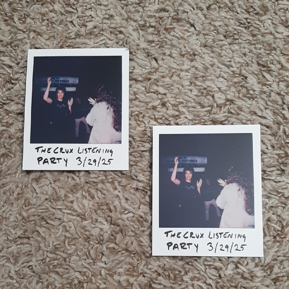 The Crux Listening Party Polaroid Photos